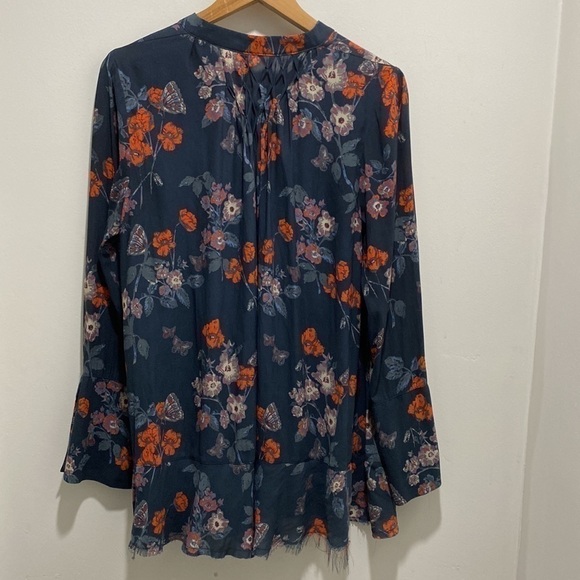 FREE People So Fine pebble crepe smocked tunic Top Small 🌟 - Picture 10 of 11